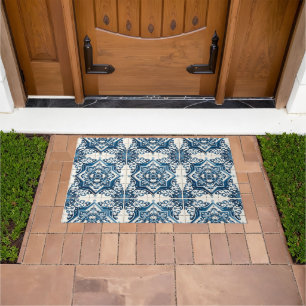 Mediterranean Tiles, Portuguese, Azulejo, Majolica Doormat