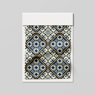 Mediterranean Tiles, Portuguese, Azulejo, Majolica Fabric