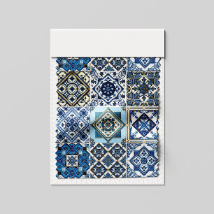 Mediterranean Tiles, Portuguese, Azulejo, Majolica Fabric