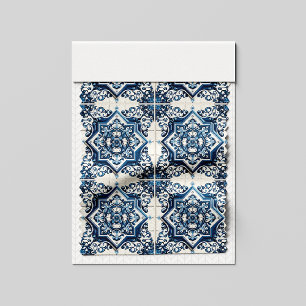 Mediterranean Tiles, Portuguese, Azulejo, Majolica Fabric