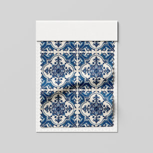 Mediterranean Tiles, Portuguese, Azulejo, Majolica Fabric