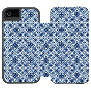 Mediterranean Tiles, Portuguese, Azulejo, Majolica Incipio Watson™ iPhone 5 Wallet Case