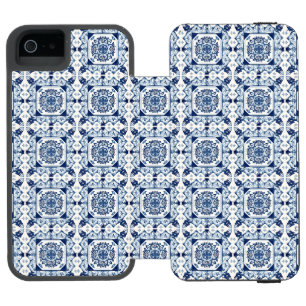 Mediterranean Tiles, Portuguese, Azulejo, Majolica Incipio Watson™ iPhone 5 Wallet Case