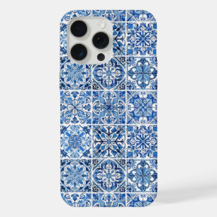 Mediterranean Tiles, Portuguese, Azulejo, Majolica iPhone 15 Pro Max Case