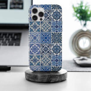 Mediterranean Tiles, Portuguese, Azulejo, Majolica iPhone 15 Pro Max Case