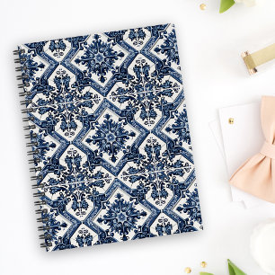 Mediterranean Tiles, Portuguese, Azulejo, Majolica Planner