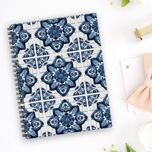 Mediterranean Tiles, Portuguese, Azulejo, Majolica Planner