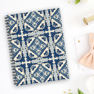 Mediterranean Tiles, Portuguese, Azulejo, Majolica Planner