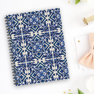 Mediterranean Tiles, Portuguese, Azulejo, Majolica Planner
