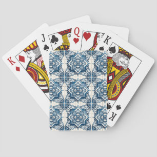 Mediterranean Tiles, Portuguese, Azulejo, Majolica Playing Cards