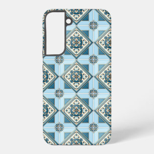 Mediterranean Tiles, Portuguese, Azulejo, Majolica Samsung Galaxy Case