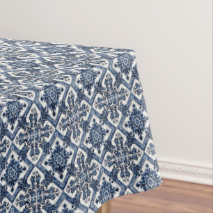 Mediterranean Tiles, Portuguese, Azulejo, Majolica Tablecloth