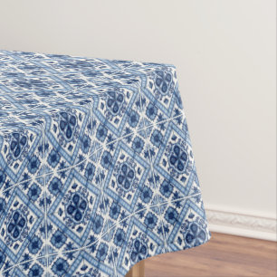 Mediterranean Tiles, Portuguese, Azulejo, Majolica Tablecloth