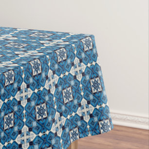 Mediterranean Tiles, Portuguese, Azulejo, Majolica Tablecloth