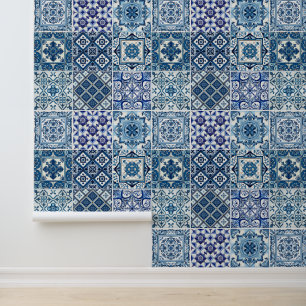 Mediterranean Tiles, Portuguese, Azulejo, Majolica Wallpaper