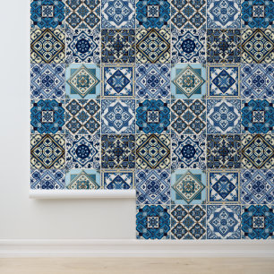 Mediterranean Tiles, Portuguese, Azulejo, Majolica Wallpaper