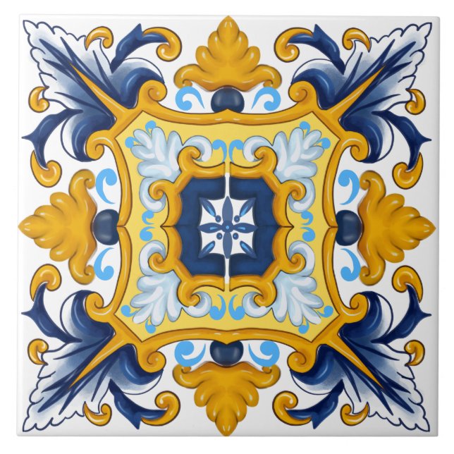 Mediterranean tiles,Sicilian tiles  (Front)