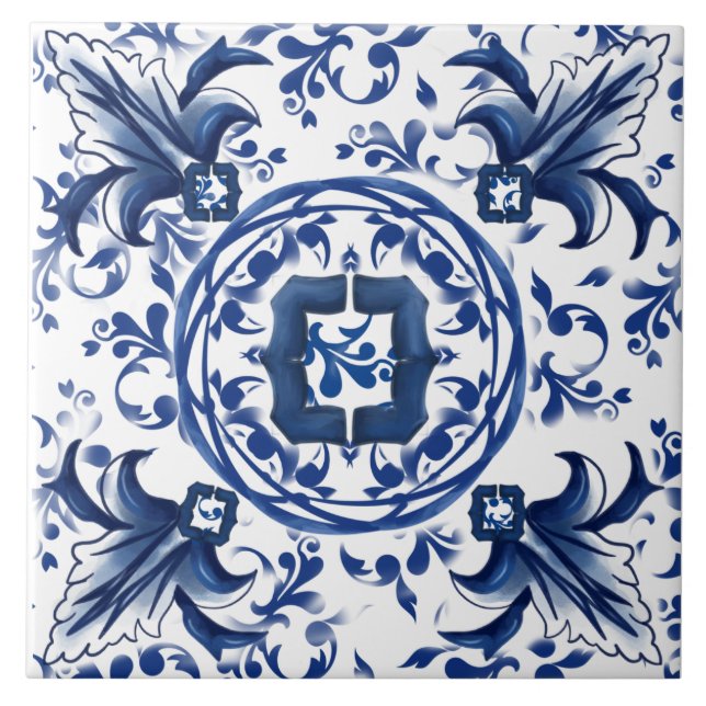 Mediterranean tiles,Sicilian tiles ,majolica  (Front)