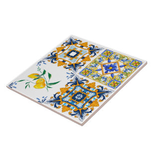 Mediterranean tiles,Sicilian tiles ,majolica 