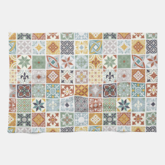 Mediterranean Tiles Tea Towel