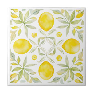 Mediterranean Tuscany Lemons  Ceramic Tile