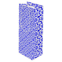 Mediterranean Two Tone Blue Geometric Pattern