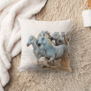 Mediterranean Water at Sunrise Cushion