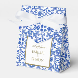Mediterranean Wedding Favour Box with Bow