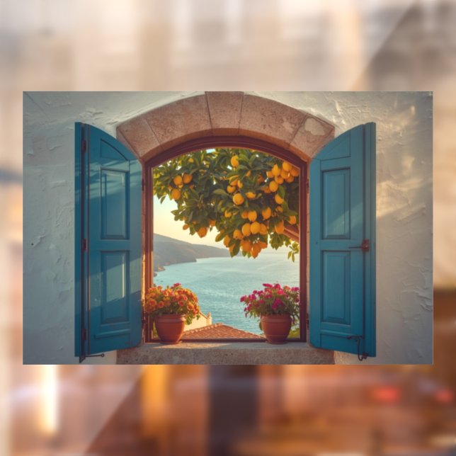Mediterranean window view frame Coast Lemon Balcon (Sheet 2)