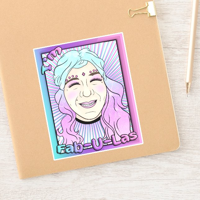 Medium 6" x 6" Custom-Cut Vinyl Sticker (Notebook)