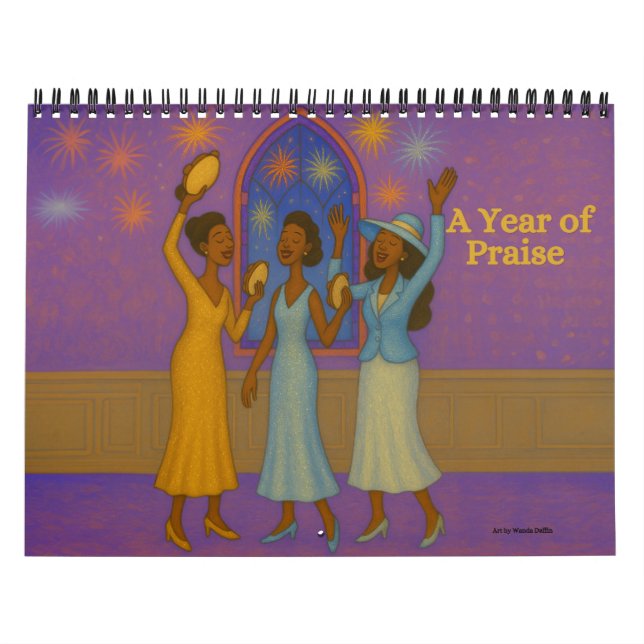 Medium African American Praise Calendar (Cover)