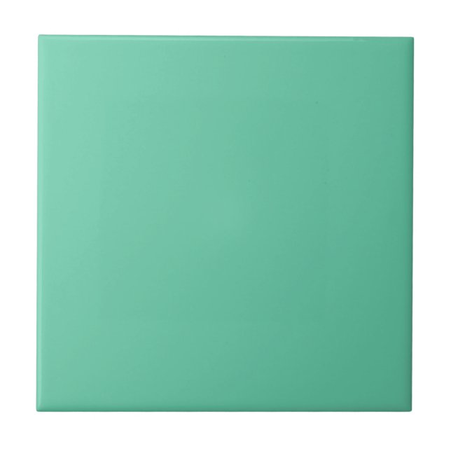 Medium Aquamarine Ceramic Tile (Front)
