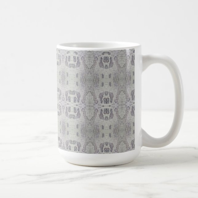 Medium Birch Tree Bark Patterned Coffee Mug (Right)