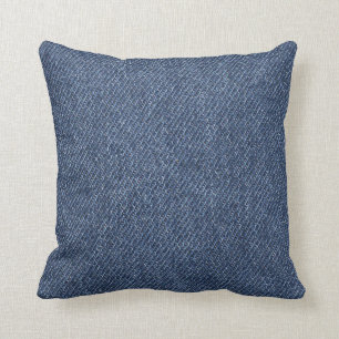 Medium Blue Denim Cushion
