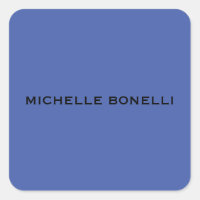 Medium Blue Minimalist Plain Legible Modern