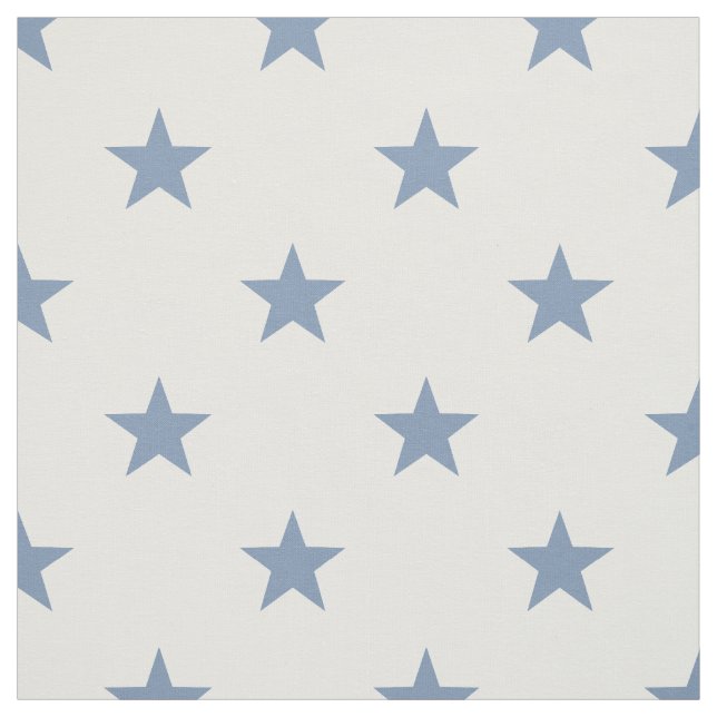 Medium Blue Stars (large scale) Fabric (Swatch)