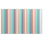 Medium Chevron Stripes Blue Coral Teal