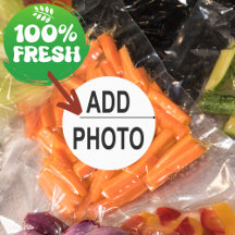 Medium Circle Waterproof Label, Add Text, Add Pic