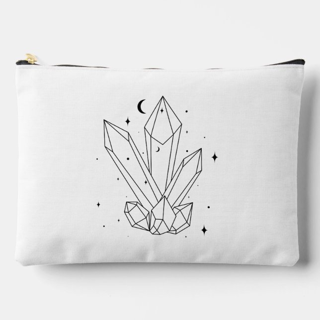 Medium Crystal zip bag (Front)