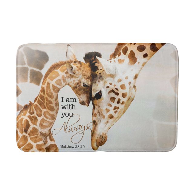 Medium giraffe bath mat (Front)