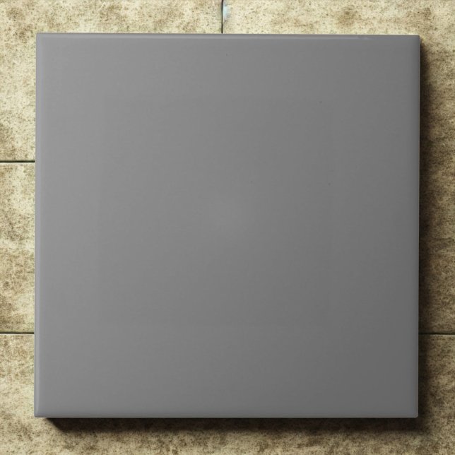 Medium Grey #808080 Classic Modern Neural Ceramic Tile (Creator Uploaded)