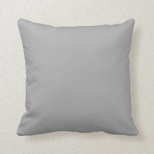 Medium Grey Solid Colour Background Cushion