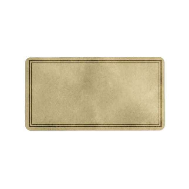 Medium Horizontal Plain Apothecary Label (Front)