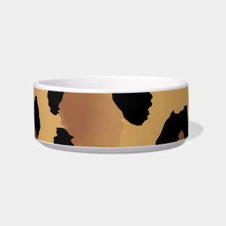 Medium Leopard Print Pet Bowl