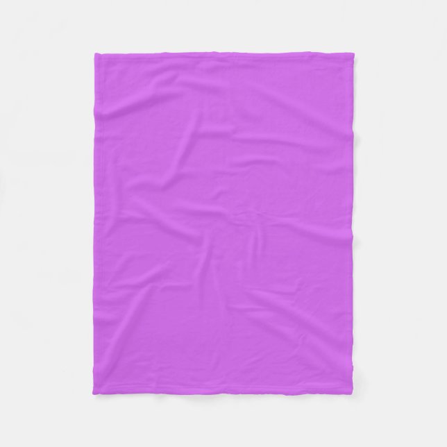 Medium Orchid Solid Colour Fleece Blanket (Front)