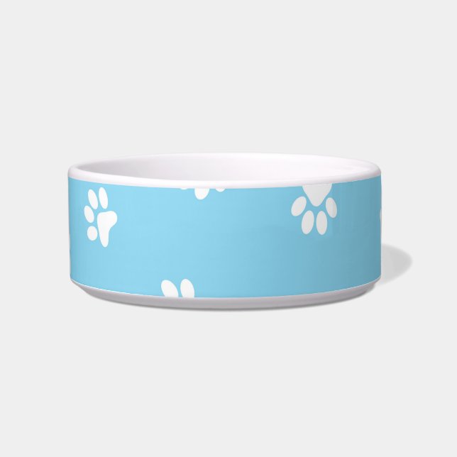 Medium Paw Print Pet Bowl (Front)