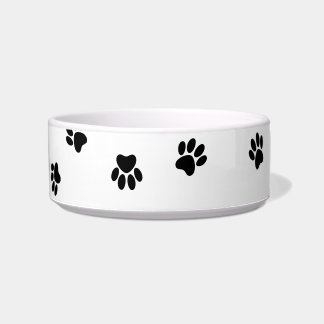 Medium Paw Print Pet Bowl