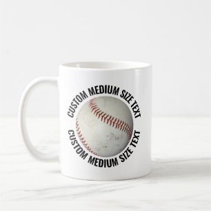 Medium Personalised Text Basketball 11oz. Custom Coffee Mug