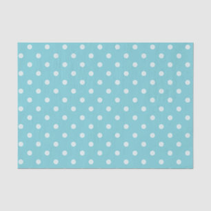 Medium & Powder Blue Polka Dots Tissue Paper