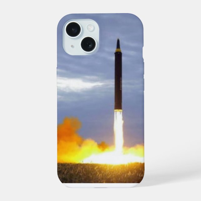 Medium Range Ballistic Missile  iPhone 15 Case (Back)